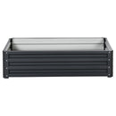 Outsunny Raised Garden Bed Elevated Planter Box for Flowers Grey