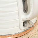 HOMCOM Electric Kettle, Fast Boil, 1.7L, 3kW, Swivel, Ripple