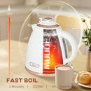 HOMCOM Electric Kettle, Fast Boil, 1.7L, 3kW, Swivel, Ripple