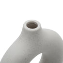 Lifeideas Nordic Style Ceramic Round Vase in White