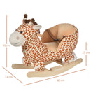 HOMCOM Children  Rocking Giraffe