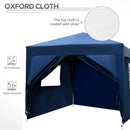 Outsunny  Pop Up Gazebo Tent  2.95 m x 2.95 m -  Blue