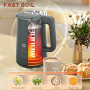 HOMCOM 1.5L 3000W Fast Boil Electric Kettle and 2 Slice Toaster Set