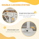 Pressure Fit Safety Gate w/ Auto Closing Door, Double Locking