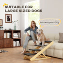 PawHut Dog Steps Dog Ramp, 4-Step Adjustable Height Pet Stairs for Large Dogs