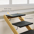 PawHut Dog Steps Dog Ramp, 4-Step Adjustable Height Pet Stairs for Large Dogs