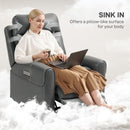 HOMCOM Overstuffed Riser and Reclining Chair with USB Ports, Remote