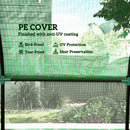 Outsunny Polytunnel Greenhouse with Doors and Mesh Windows