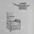 HOMCOM Electric Reclining Chair W/ Remote, Power Recliner For Elderly, Grey