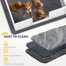 PawHut Dog Whelping Box with Whelping Pad, Adjustable Entrance - White