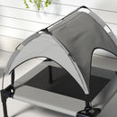 PawHut Cooling Raised Dog Bed w/ Breathable Mesh, Light Grey