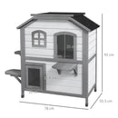 PawHut Kitten Condo with Openable Roof, Catio Enclosure Furniture, White