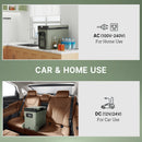 Outsunny 45L Camping Fridge Freezer Dual Zone Car Fridge