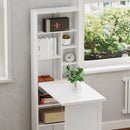 HOMCOM Convertible Desk with Whiteboard Multi-function Workstation