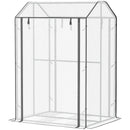 Outsunny Mini Greenhouse 100x80x150cm - White