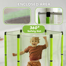 AIYAPLAY 4.6FT Kids Trampoline with Safety Enclosure Net