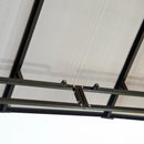 Outsunny Hardtop Gazebo 3.6m x 3m - Brown