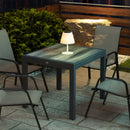 Outsunny Extendable Outdoor Dining Table Aluminium Rectangle Patio Table Grey