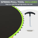SPORTNOW Trampoline Mat with 72 V-Hooks, for 12ft Trampoline