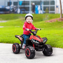 HOMCOM 12V Electric Quad Bikes for Kids Ride On Car ATV Toy for 3-5 Years Red