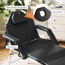 HOMCOM 3 Section Adjustable Massage Table, Beauty Bed for Spa, Lash,
