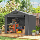 Outsunny Garden Storage Shed Tent Bike Tent, Dark Grey