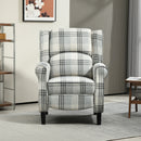 HOMCOM Recliner Chair for Living Room Wingback Chair with Padded Armrest