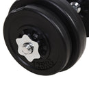HOMCOM Dumbbell and Barbell Set with 65kg Adjustable Weights, for Home Gym