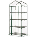 Outsunny Mini Greenhouse with 4 Tiers 160H x 70L x 50Wcm