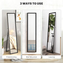 HOMCOM Floor Mirror Wall Mounted Leaning Standing Mirror