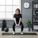 SPORTNOW 6kg Kettle Bell with Handle for Home Gym, Purple and Grey