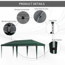 Outsunny 6 x 3(m) Pop Up Gazebo Patio Party Event Heavy Duty Canopy