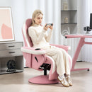 HOMCOM Manual Recliner Armchair PU Sofa Chair W/ Footrest & 135Â° Reclining