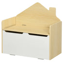 HOMCOM Kids Storage Bench - White