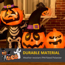 HOMCOM Halloween Inflatable Ghost Family with Lights 8.5'