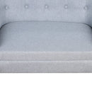 HOMCOM 2 Seater Toddler Chair - Grey