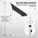 Outsunny 3 x 1.5 m Retractable patio  Awning Floor-to-ceiling shade, Black
