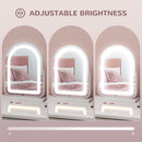 HOMCOM Vanity Mirror with Lights, 3 Colour, 360° Rotation, Touch Screen