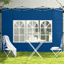 Outsunny Gazebo Side Panels for 3x3(m) or 3x4m Pop Up Gazebo, 2 Pack, Blue
