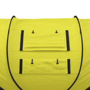 Outsunny Camping Tent Dome Pop-up Tent with Windows for 4-5 Person Yellow