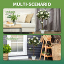 Outsunny Set of 2 90cm Artificial Rose Tree, Fake Decorative Plant