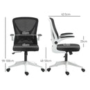 Vinsetto Mesh Office Chair Computer Chair with Swivel Wheels for Home Office