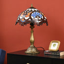 HOMCOM Antique Table Lamp, For Bedroom Bedside, Bulb Not Included, Sunflower