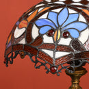 HOMCOM Antique Table Lamp, For Bedroom Bedside, Bulb Not Included, Sunflower