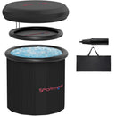 SPORTNOW Ice Bath Tub Outdoor, 300L Portable Cold Water Therapy Tub, Black