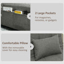 HOMCOM 4-in-1 Pull Out Sleeper Chair Bed with Pockets