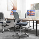 HOMCOM Mesh Draughtsman Chair, Ergonomic Drafting Chair