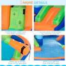 Outsunny Bouncy Castle with Paddling Pool and Sprinkler - Narwhals