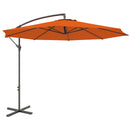 Outsunny 3(m) Garden Banana Parasol Cantilever Umbrella w/Crank& Base