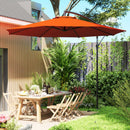 Outsunny 3(m) Garden Banana Parasol Cantilever Umbrella w/Crank& Base